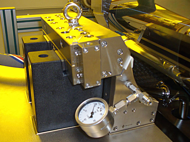 Slot Die Coater where gaps are measured